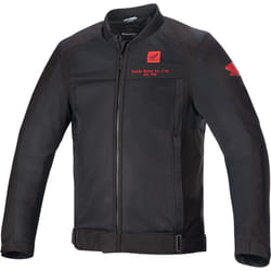 Alpinestars Honda Luc V2 Air Veste textile de moto, noir-rouge, taille M pour Hommes