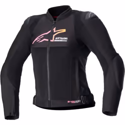 Alpinestars Stella SMX Air Veste textile de moto perforée pour dames, noir-rose, taille XS pour Femmes