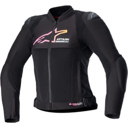 Alpinestars Stella SMX Air Veste textile de moto perforée pour dames, noir-rose, taille XS pour Femmes