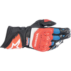 Alpinestars Honda GP Pro R3 Gants de moto, noir-rouge-bleu, taille XL pour Hommes