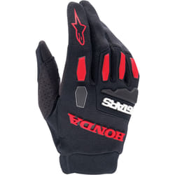Alpinestars Honda Full Bore Gants de motocross, noir-rouge, taille 4XL pour Hommes