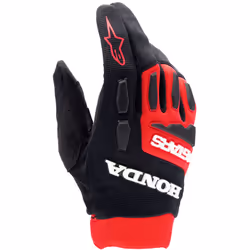 Alpinestars Honda Full Bore Gants de motocross, noir-rouge, taille 4XL pour Hommes