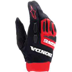 Alpinestars Honda Full Bore Gants de motocross, noir-rouge, taille 4XL pour Hommes