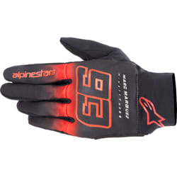Alpinestars Aragon Gants de moto, noir-gris-rouge, taille S pour Hommes