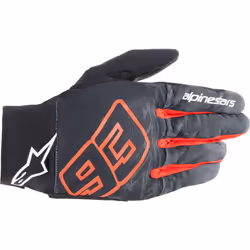 Alpinestars Aragon Gants de moto, noir-blanc-rouge, taille M pour Hommes