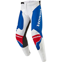 Alpinestars Honda Racer Iconic Pantalon de motocross, blanc-rouge-bleu, taille 32 pour Hommes