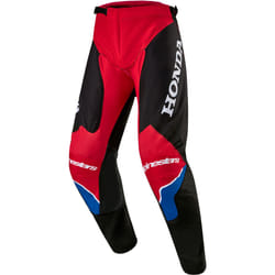 Alpinestars Honda Racer Iconic Pantalon de motocross, noir-blanc-rouge, taille 28 pour Hommes
