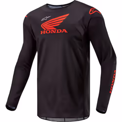 Alpinestars Honda Racer Iconic Maillot de motocross, noir-rouge, taille M pour Hommes