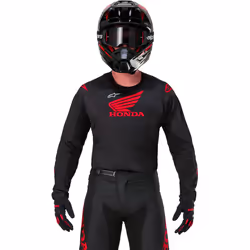 Alpinestars Honda Racer Iconic Maillot de motocross, noir-rouge, taille M pour Hommes - Vue supplémentaire 6