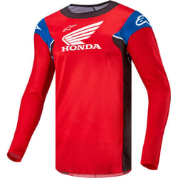 Alpinestars Honda Racer Iconic Maillot de motocross, noir-blanc-rouge, taille S pour Hommes