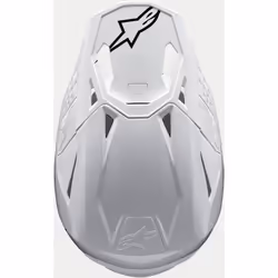 Alpinestars Supertech S-M10 Solid 2024 Casque de motocross, blanc, taille L pour Hommes