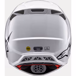 Alpinestars Supertech S-M10 Solid 2024 Casque de motocross, blanc, taille L pour Hommes - Vue supplémentaire 4