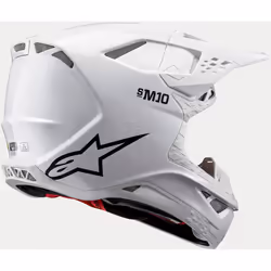 Alpinestars Supertech S-M10 Solid 2024 Casque de motocross, blanc, taille L pour Hommes - Vue supplémentaire 8