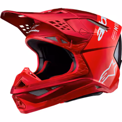 Alpinestars Supertech S-M10 Flood 2024 Casque de motocross, rouge, taille S pour Hommes