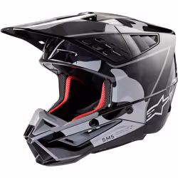 Alpinestars S-M5 Rover 2 2024 Casque de motocross, noir-gris, taille XL pour Hommes