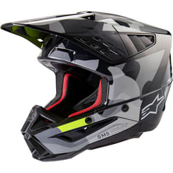Alpinestars S-M5 Rover 2 2024 Casque de motocross, noir-gris-jaune, taille XL pour Hommes