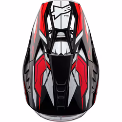 Alpinestars S-M5 Action 2 2024 Casque de motocross, noir-blanc-rouge, taille L pour Hommes