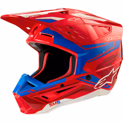 Alpinestars S-M5 Action 2 2024 Casque de motocross, rouge-bleu, taille XL pour Hommes
