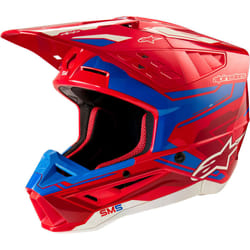Alpinestars S-M5 Action 2 2024 Casque de motocross, rouge-bleu, taille XL pour Hommes
