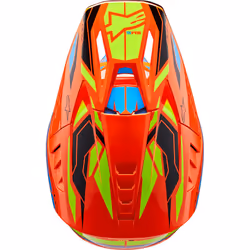 Alpinestars S-M5 Action 2 2024 Casque de motocross, jaune-orange, taille L pour Hommes
