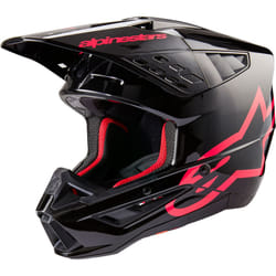 Alpinestars S-M5 Corp 2024 Casque de motocross, noir-rose, taille XL pour Hommes