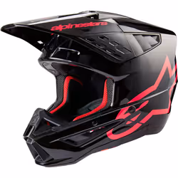 Alpinestars S-M5 Corp 2024 Casque de motocross, noir-rose, taille XL pour Hommes