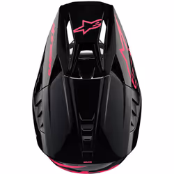 Alpinestars S-M5 Corp 2024 Casque de motocross, noir-rose, taille XL pour Hommes
