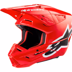 Alpinestars S-M5 Corp 2024 Casque de motocross, rouge, taille XL pour Hommes