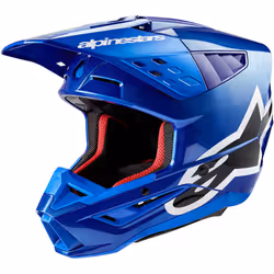Alpinestars S-M5 Corp 2024 Casque de motocross, bleu, taille L pour Hommes