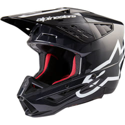 Alpinestars S-M5 Corp 2024 Casque de motocross, noir-gris, taille XL pour Hommes