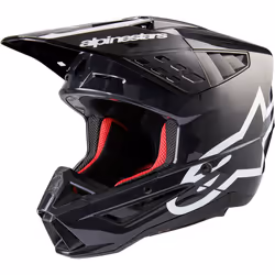 Alpinestars S-M5 Corp 2024 Casque de motocross, noir-gris, taille XL pour Hommes