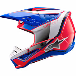 Alpinestars S-M5 Sail 2024 Casque de motocross, blanc-rose-bleu, taille 2XL pour Hommes - Vue supplémentaire 5