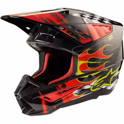 Alpinestars S-M5 Rash Casque de motocross, gris-argent, taille 2XL pour Hommes