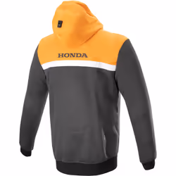 Alpinestars Honda Chrome Veste textile de moto, gris-orange, taille S pour Hommes