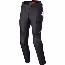 Alpinestars Stella Andes V3 Drystar Pantalon textile de moto pour dames, noir-rouge, taille L pour Femmes