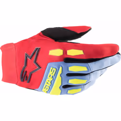 Alpinestars Full Bore Gants de motocross, noir-rouge-bleu, taille XL pour Hommes