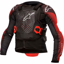 Alpinestars Bionic Tech Veste de protection de la jeunesse, noir-rouge, taille L XL