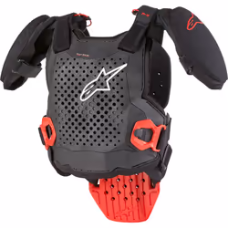 Alpinestars A-5 S V2 Armure de poitrine pour les jeunes, noir-rouge, taille L XL