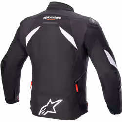 Alpinestars T-GP R V3 Drystar Veste textile de moto imperméable, noir-blanc, taille 4XL pour Hommes