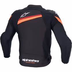 Alpinestars T-GP Plus R V4 Blouson textile de moto, noir-rouge, taille M pour Hommes
