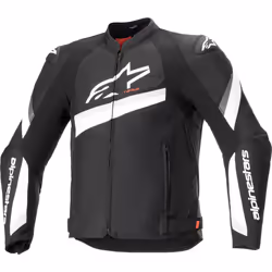 Alpinestars T-GP Plus R V4 Blouson textile de moto, noir-blanc, taille XL pour Hommes