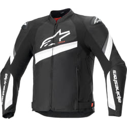 Alpinestars T-GP Plus R V4 Blouson textile de moto, noir-blanc, taille XL pour Hommes
