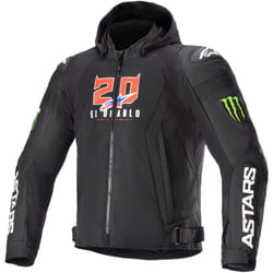 Alpinestars FQ20 Zaca Air Monster Veste textile de moto, noir-blanc, taille M pour Hommes