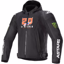 Alpinestars FQ20 Zaca Air Monster Veste textile de moto, noir-blanc, taille 3XL pour Hommes