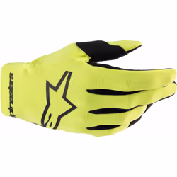 Alpinestars Radar Gants de motocross pour jeunes, noir-jaune, taille 3XL