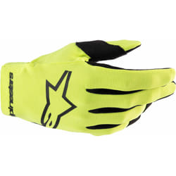 Alpinestars Radar Gants de motocross pour jeunes, noir-jaune, taille M