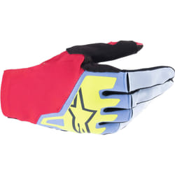 Alpinestars Techstar Gants de motocross, rouge-bleu, taille M pour Hommes