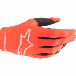 Alpinestars Radar Gants de motocross, rouge-argent, taille M pour Hommes