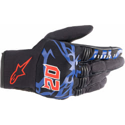 Alpinestars FQ20 Copper Gants de moto, noir-rouge-bleu, taille XL pour Hommes