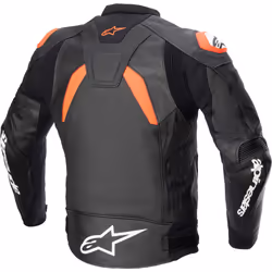 Alpinestars GP Plus V4 Veste en cuir de moto, noir-blanc-rouge, taille 52 pour Hommes